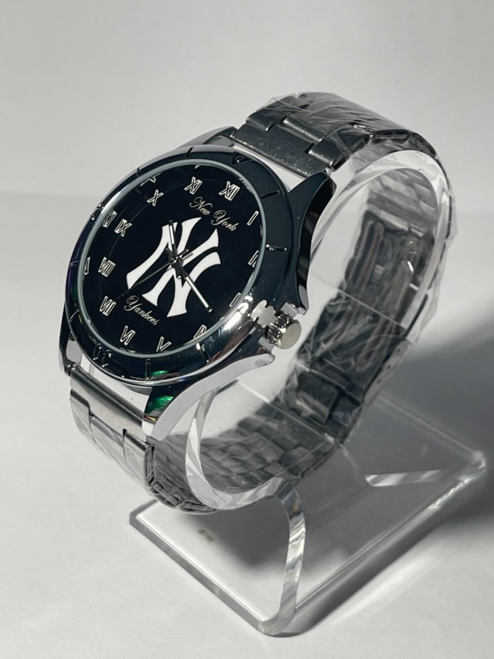 New York Yankees MLB Stainless-steel Men's Watch NEW - Picture 4 of 9